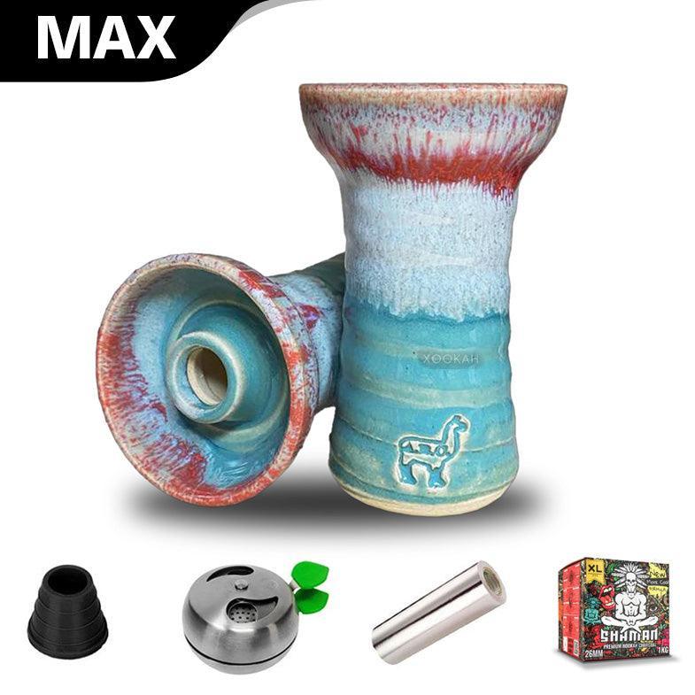 Alpaca Suri V2 Bowl - Red Aqua - shishagear - UK Shisha Hookah Black Friday