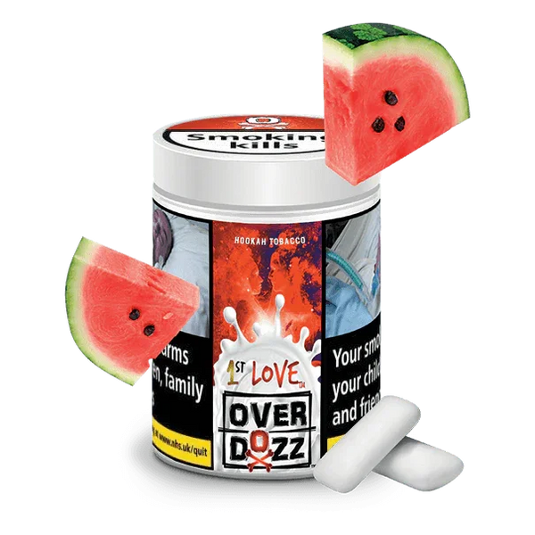 OverDozz 1st Love (Watermelon Chewing Gum) Flavour - shishagear - UK Shisha Hookah Black Friday