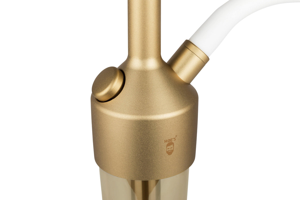 Moe’s ONES S  Aluminium  Shisha  - Gold Matt - shishagear - UK