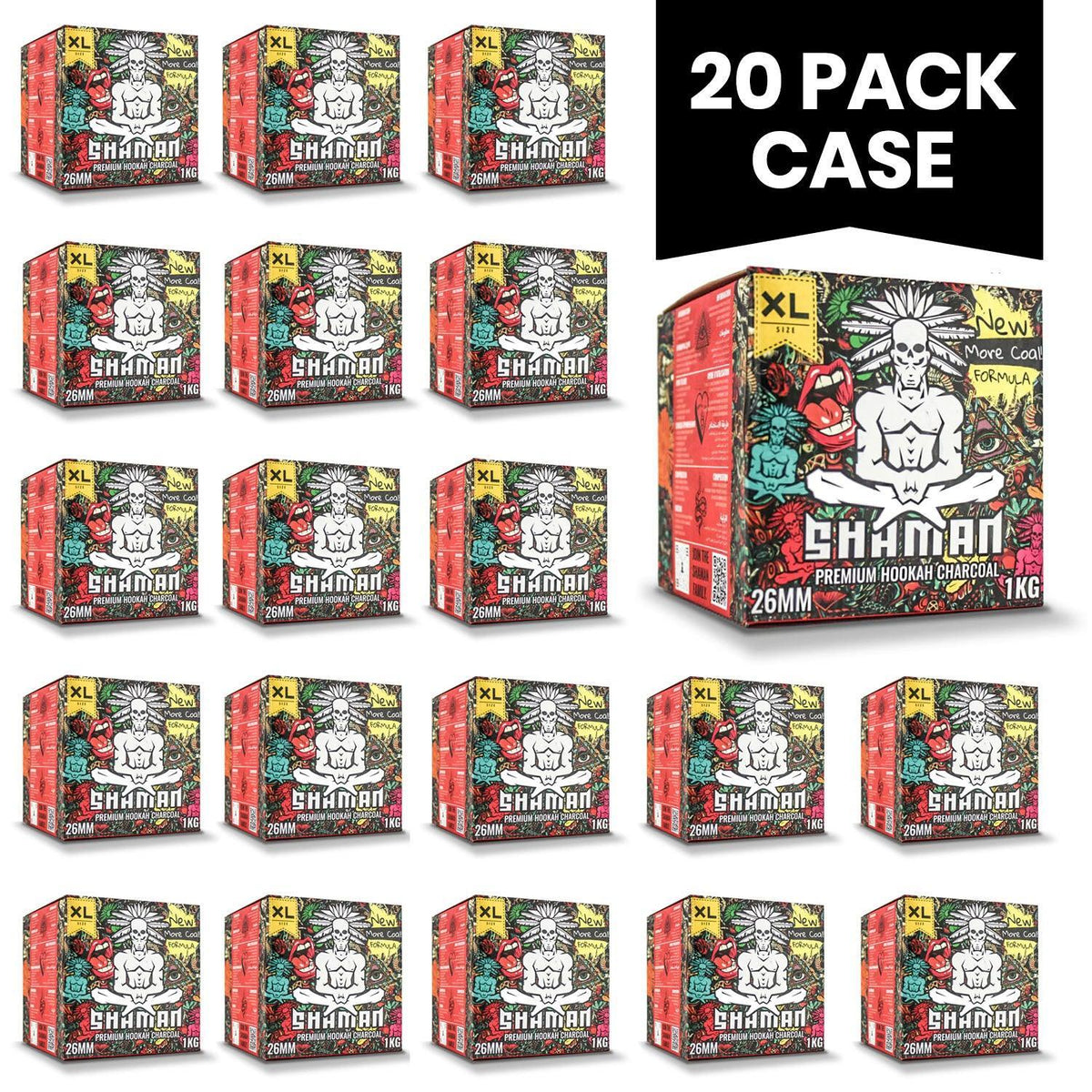 Shaman Coconut Charcoal (26mm) - shishagear - UK Shisha Hookah Black Friday