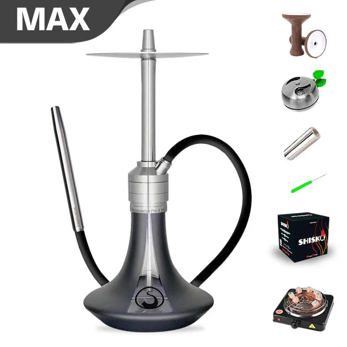 Steamulation Pro X Mini Hookah - Atlantic Blue Matt