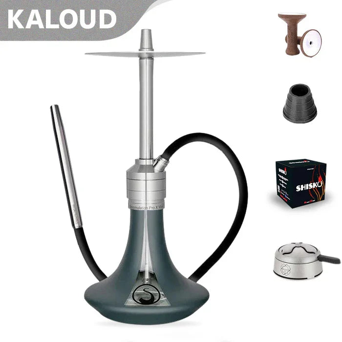Steamulation Pro X Mini Hookah - Petrol Green Matt