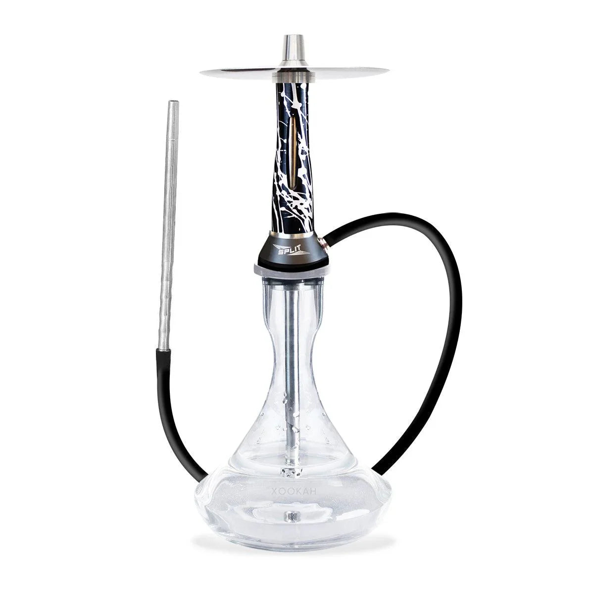 Nova Smoke Split Hookah - Black Silver - shishagear - UK Shisha Hookah Black Friday