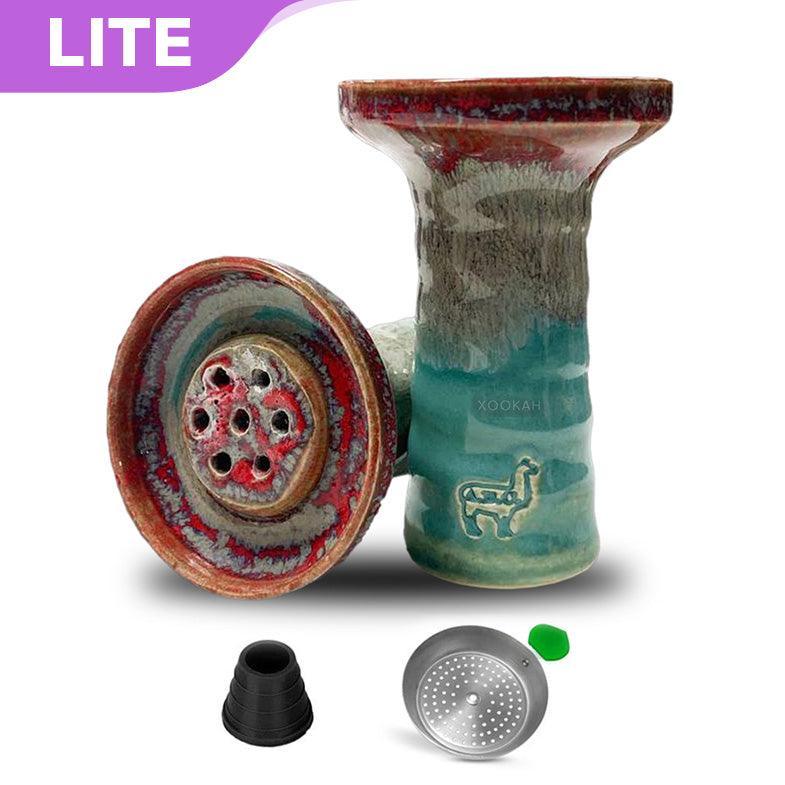 Alpaca Medium Apache Bowl - Aqua Red - shishagear - UK Shisha Hookah Black Friday