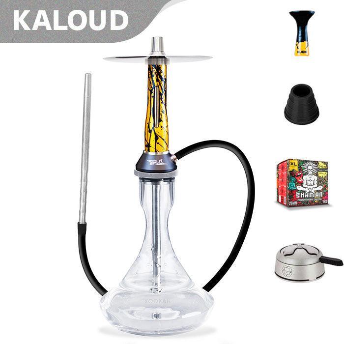 Nova Smoke Split Hookah - Gold Black - shishagear - UK Shisha Hookah Black Friday