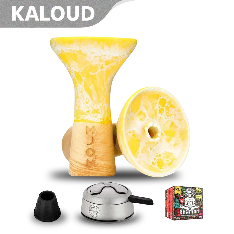 Moon Phunnel Bowl - Marble Yellow