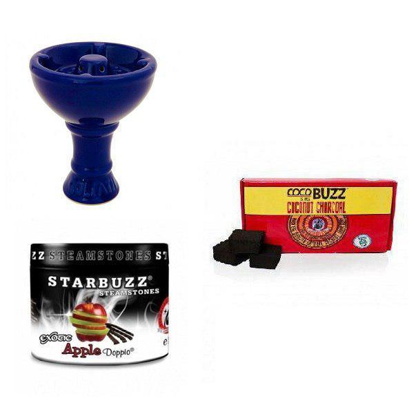 Starbuzz Steam Stone with Vortex Goliath Bowl and 15pc Coconut Charcoal - shishagear - UK Shisha Hookah Black Friday
