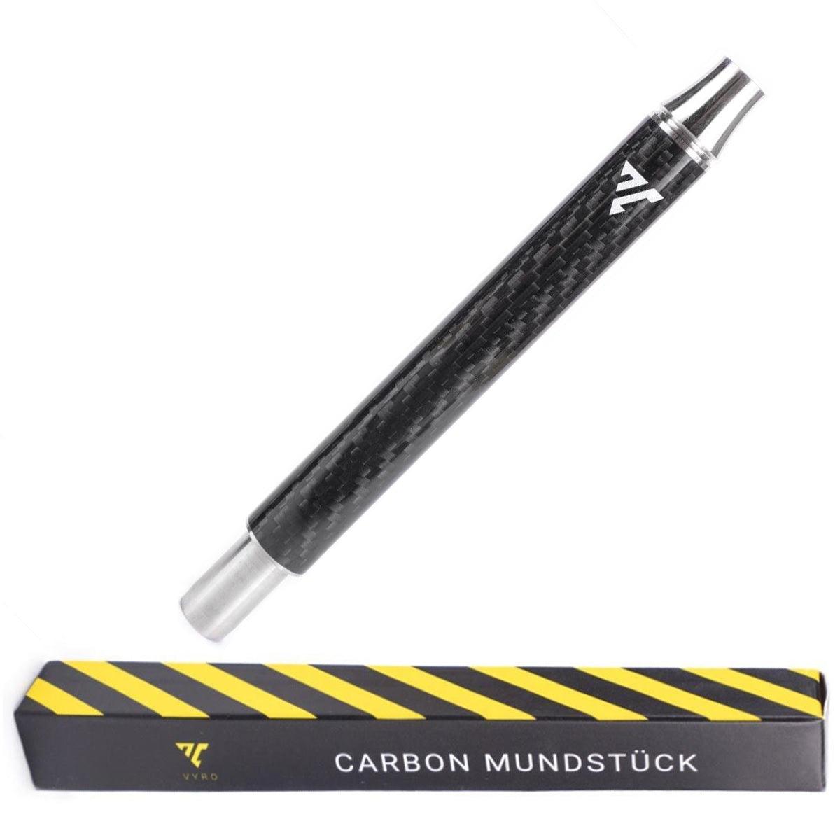 Aeon Vyro 17cm Carbon Mouthpiece - Black - shishagear - UK Shisha Hookah