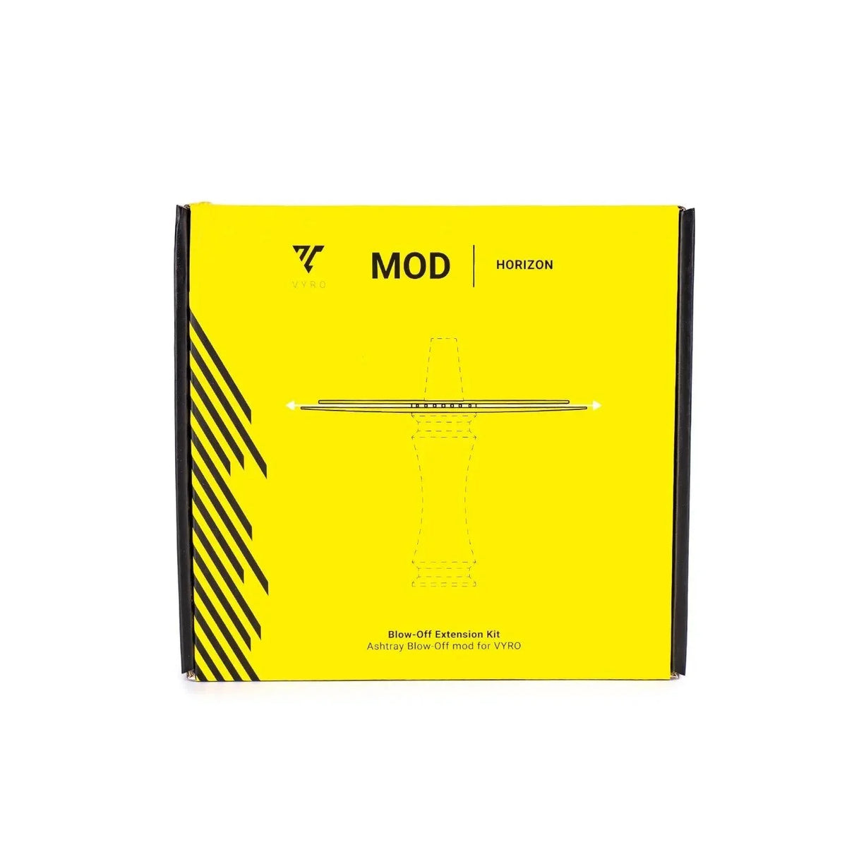 Aeon Vyro Mod Horizon Blow-Off Ashtray - Black PVD - shishagear - UK Shisha Hookah Black Friday