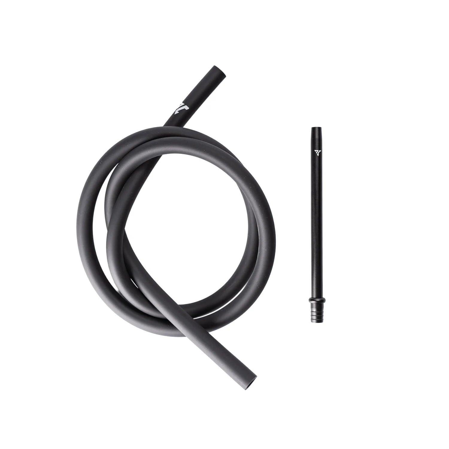 Aeon Vyro Mouthpiece black 20cm + Silicone hose black - Starter Set - shishagear - UK Shisha Hookah Black Friday
