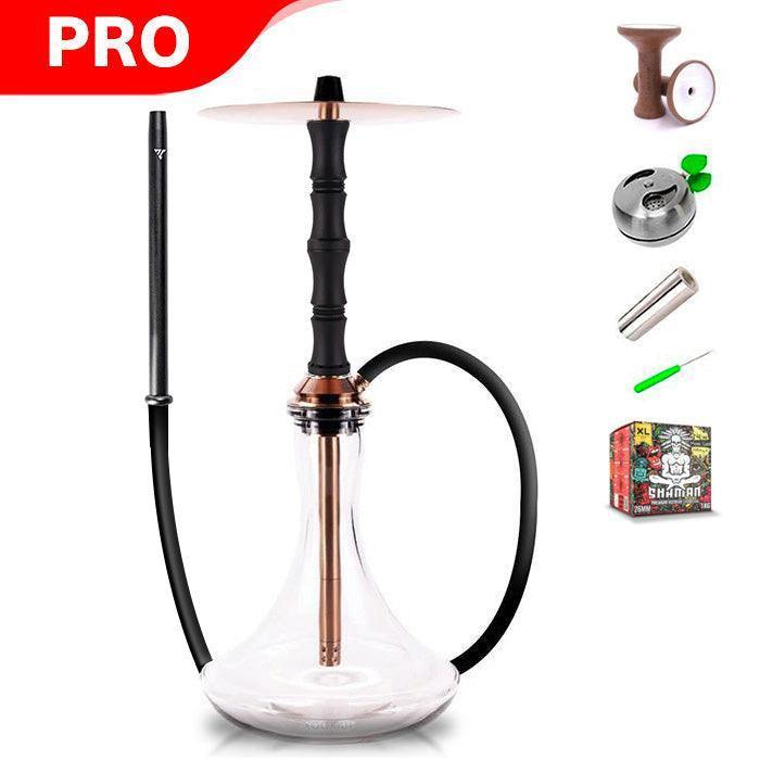 Vyro Versa with V1 Black Sleeve &amp; Blow Off Hookah Set - Rose - shishagear - UK Shisha Hookah