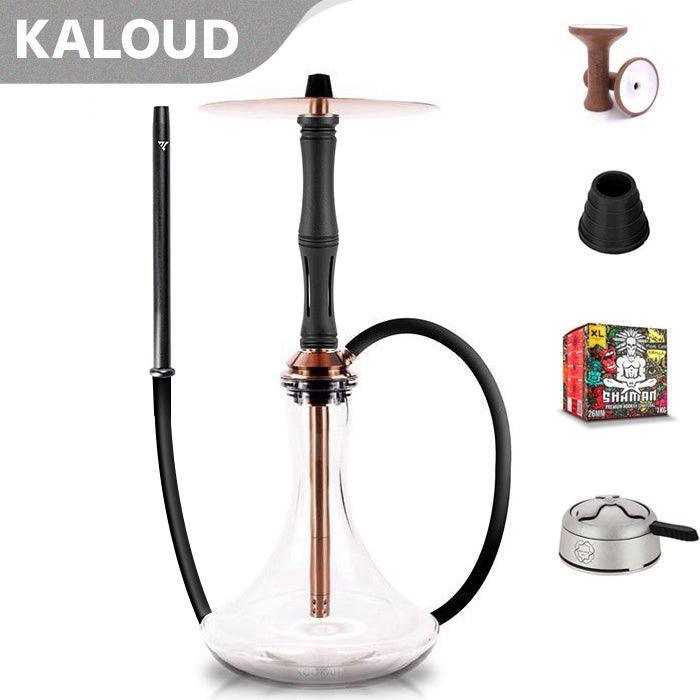 Vyro Versa with V4 Poly Black Sleeve & Blow Off Hookah Set - Rose - shishagear - UK Shisha Hookah