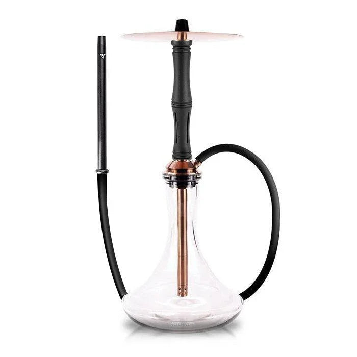 Vyro Versa with V4 Poly Black Sleeve &amp; Blow Off Hookah Set - Rose - shishagear - UK Shisha Hookah