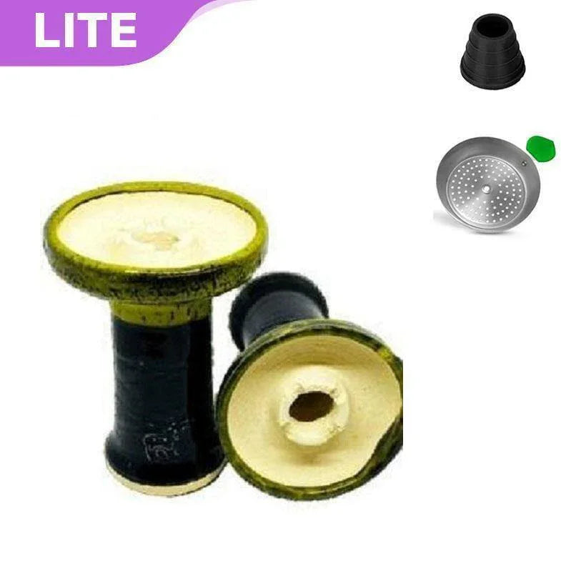 Alpaca Rook Hookah Bowl - Unglazed Lime Black - shishagear - UK