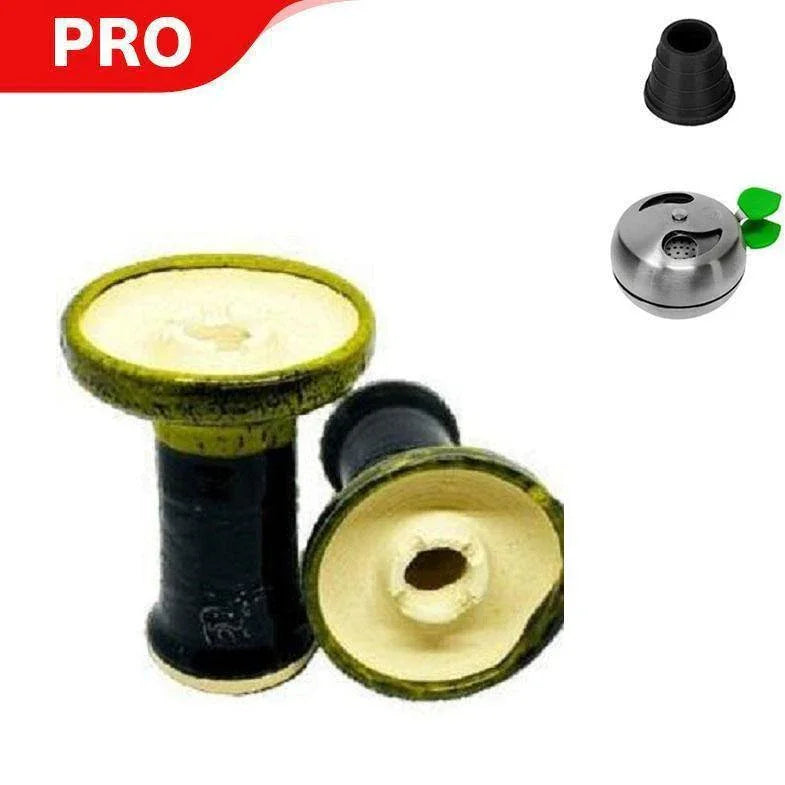Alpaca Rook Hookah Bowl - Unglazed Lime Black - shishagear - UK