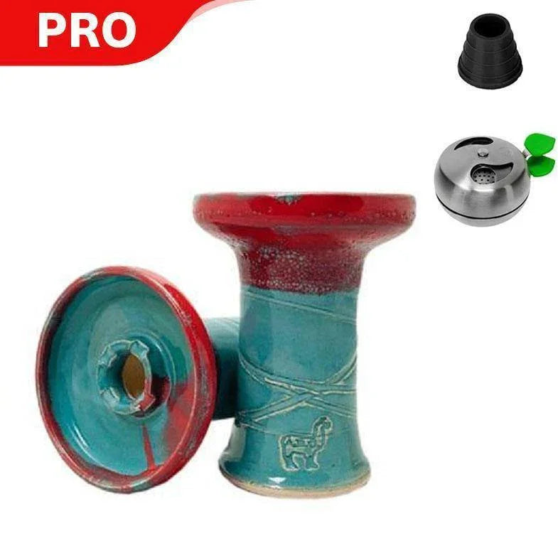 Alpaca Rook Hookah Bowl - Red Teal - shishagear - UK