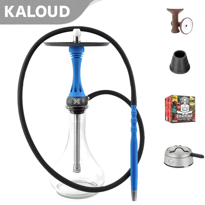 Alpha Hookah X Set - Blue Matt - shishagear - UK Shisha Hookah