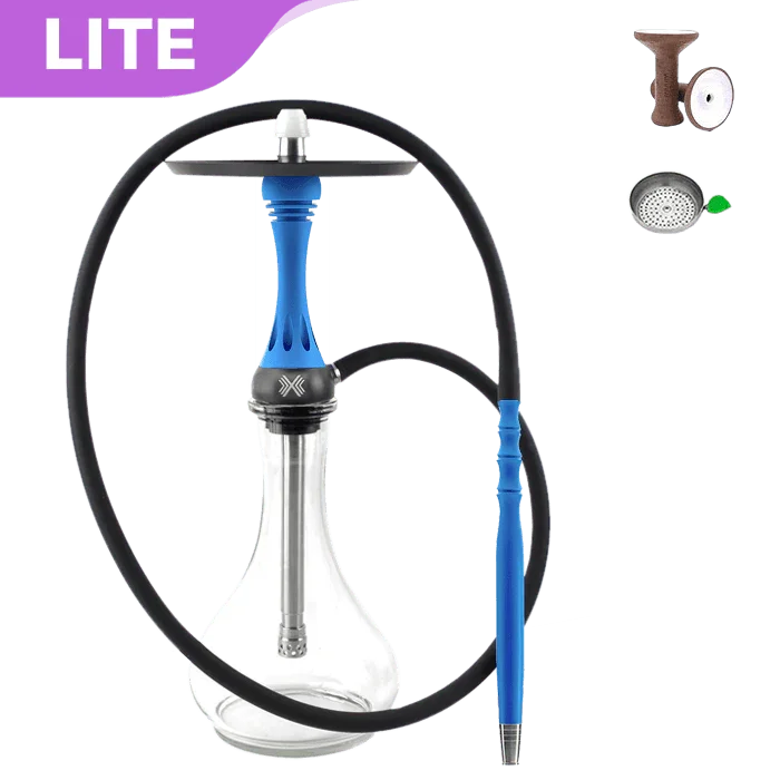 Alpha Hookah X Set - Blue Matt - shishagear - UK Shisha Hookah