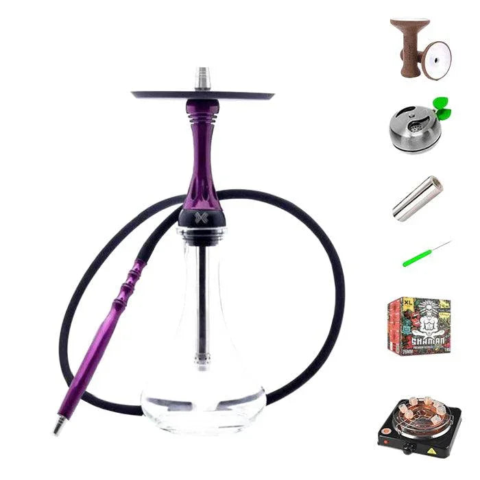 Alpha Hookah X Set - Purple - shishagear - UK Shisha Hookah
