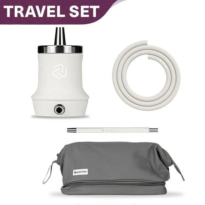 Amotion Roam Travel Shisha Set - Stone - shishagear - UK Shisha Hookah