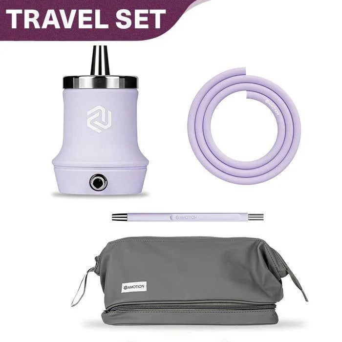 Amotion Roam Travel Shisha Set - Mauve - shishagear - UK Shisha Hookah