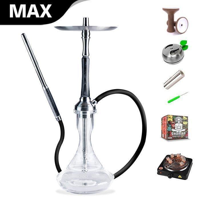 Ash Wood Atomic Hookah - Noir (Black) - shishagear - UK Shisha Hookah Black Friday