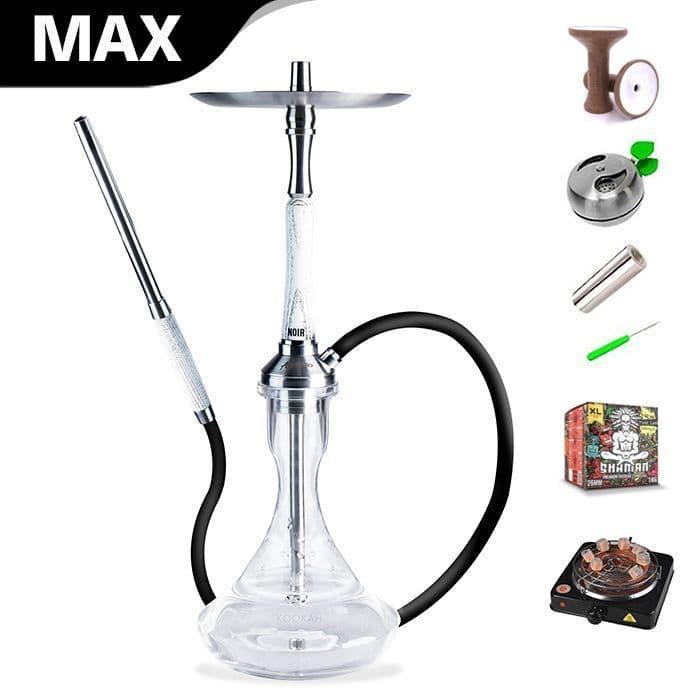Ash Wood Atomic Hookah - Noir (White) - shishagear - UK Shisha Hookah Black Friday