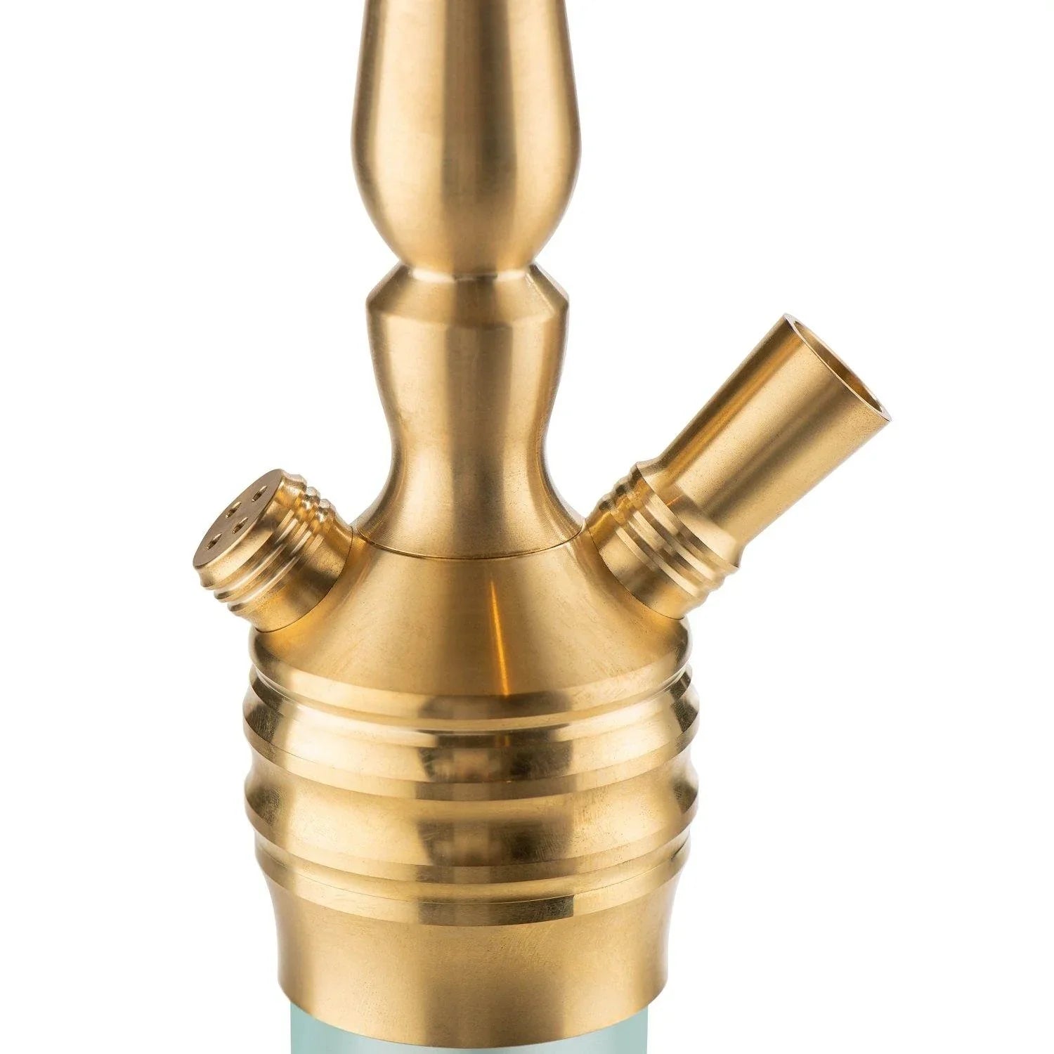 Hustla Big Brass Blue Klassik Hookah - shishagear - UK