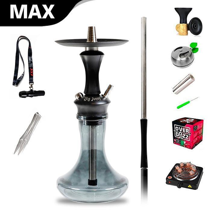 Big Jonny Hookah ESS (Evil Stainless Steel) - Black - shishagear - UK Shisha Hookah Black Friday