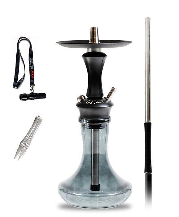 Big Jonny Hookah ESS (Evil Stainless Steel) - Black - shishagear - UK Shisha Hookah Black Friday