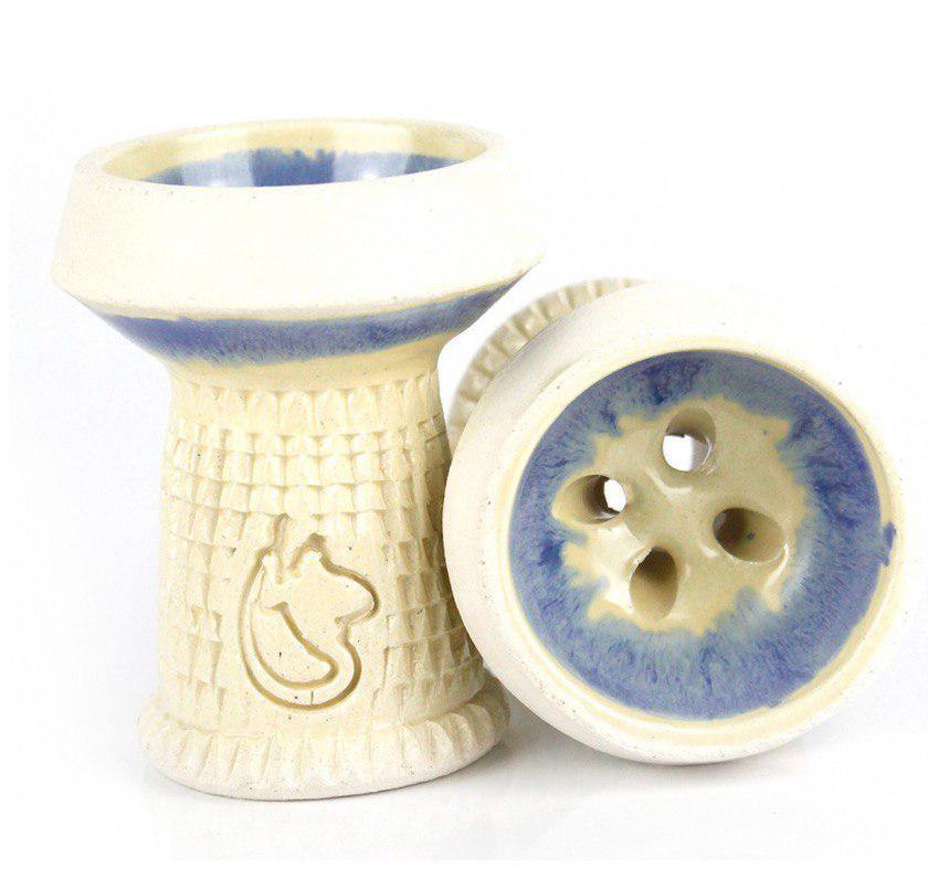 Dschinni Firebrick Nero Bowl with Seflex and Vulcan Air Chimney - Blue - shishagear - UK