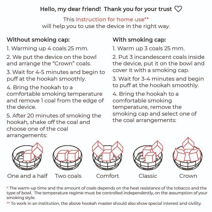 Bodo Hookah Grenade &#39;2 Coals&#39; HMD