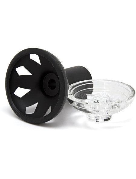 Kaloud Samsaris Vitria II Silicone Glass Hybrid Bowl - shishagear - UK Shisha Hookah Black Friday