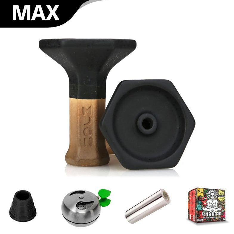 Moon Grand Phunnel Bowl - Matt Black - shishagear - UK Shisha Hookah Black Friday