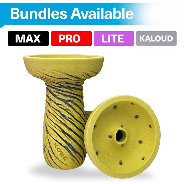Kong Hookah Bowl - Lava Phunnel Yellow - shishagear - UK Shisha Hookah Black Friday