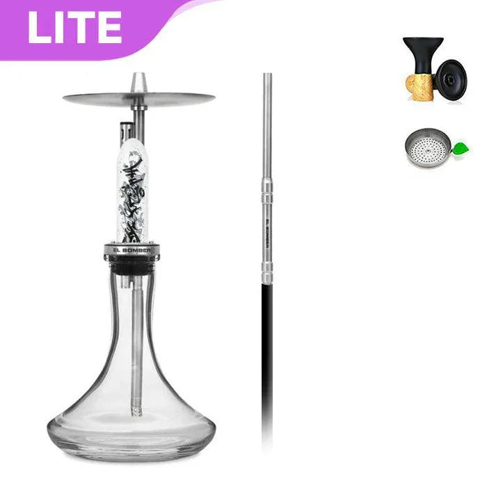 El Bomber Shisha With Base - Calligraphy - shishagear - UK Shisha Hookah Black Friday