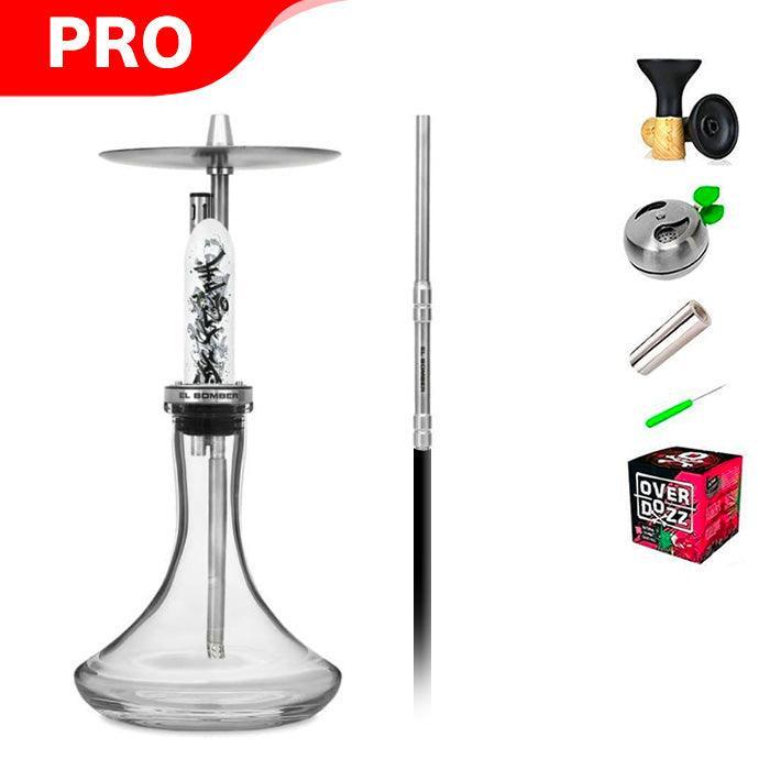 El Bomber Shisha With Base - Calligraphy - shishagear - UK Shisha Hookah Black Friday