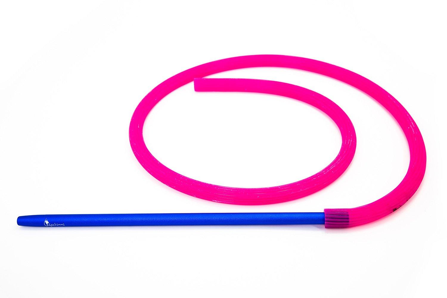 Dschinni Candyhose Pink with Aluminium Blue Mouthpiece - shishagear - UK Shisha Hookah Black Friday