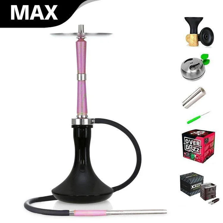 Ash Wood Hookah Electro Storm V2 Shisha Set - Jumping Strawberry - shishagear - UK