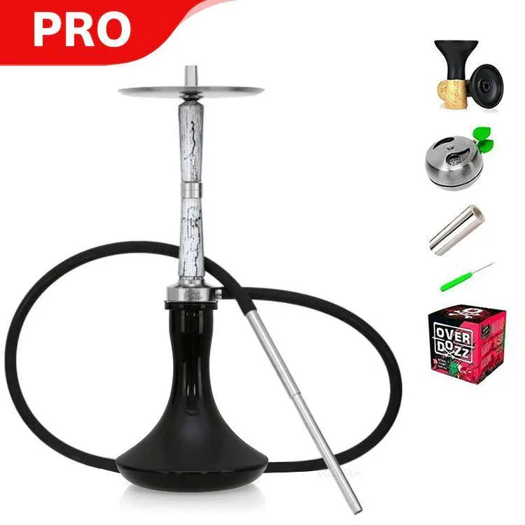 Ash Wood Hookah Electro Storm V2 Shisha Set - Snow White - shishagear - UK