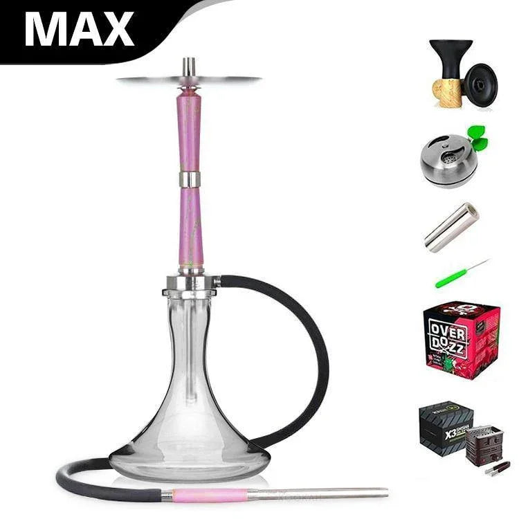 Ash Wood Hookah Electro Storm V2 Shisha Set - Jumping Strawberry - shishagear - UK