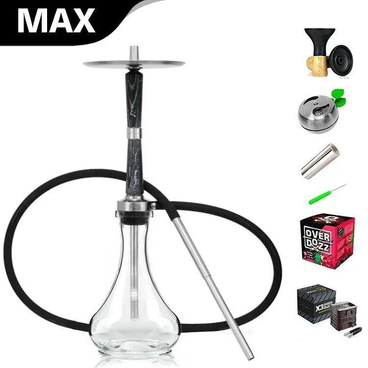 Ash Wood Hookah Electro Storm V2 Shisha Set - Dark Nights - shishagear - UK