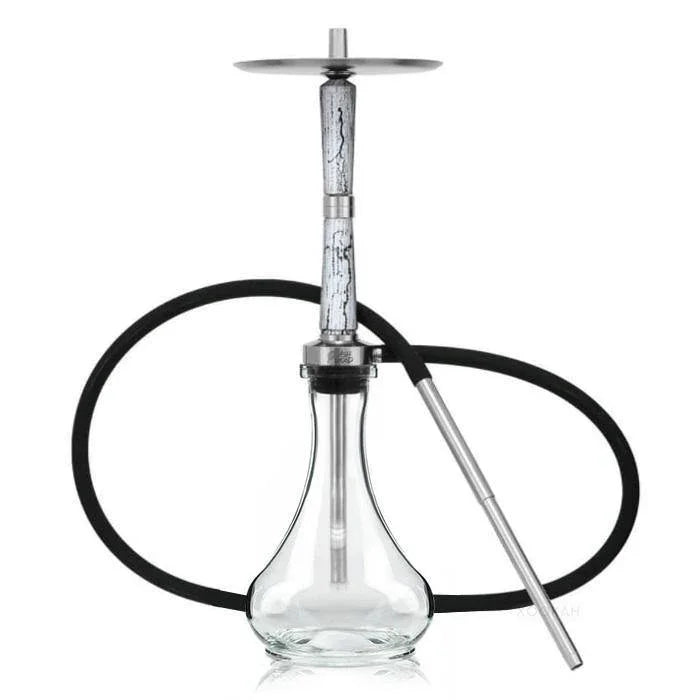 Ash Wood Hookah Electro Storm V2 Shisha Set - Snow White - shishagear - UK