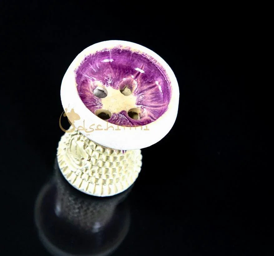 Dschinni Firebrick Nero Purple Bowl (not compatible with Seflex) - shishagear - UK Shisha Hookah Black Friday