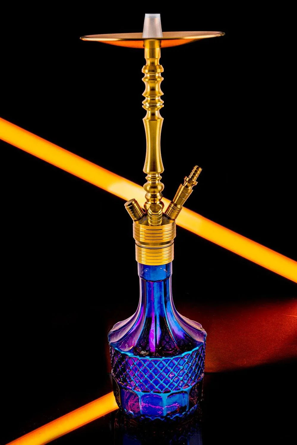 Dschinni Stealth Bomber Classic Purple Gold Hookah - shishagear - UK