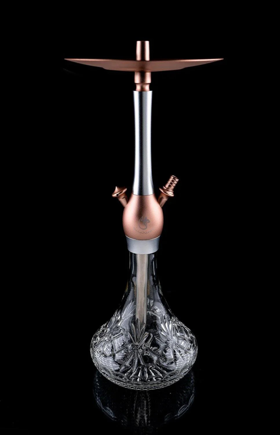 Dschinni Chucky Silver Rose Crystal Hookah - shishagear - UK Shisha Hookah Black Friday