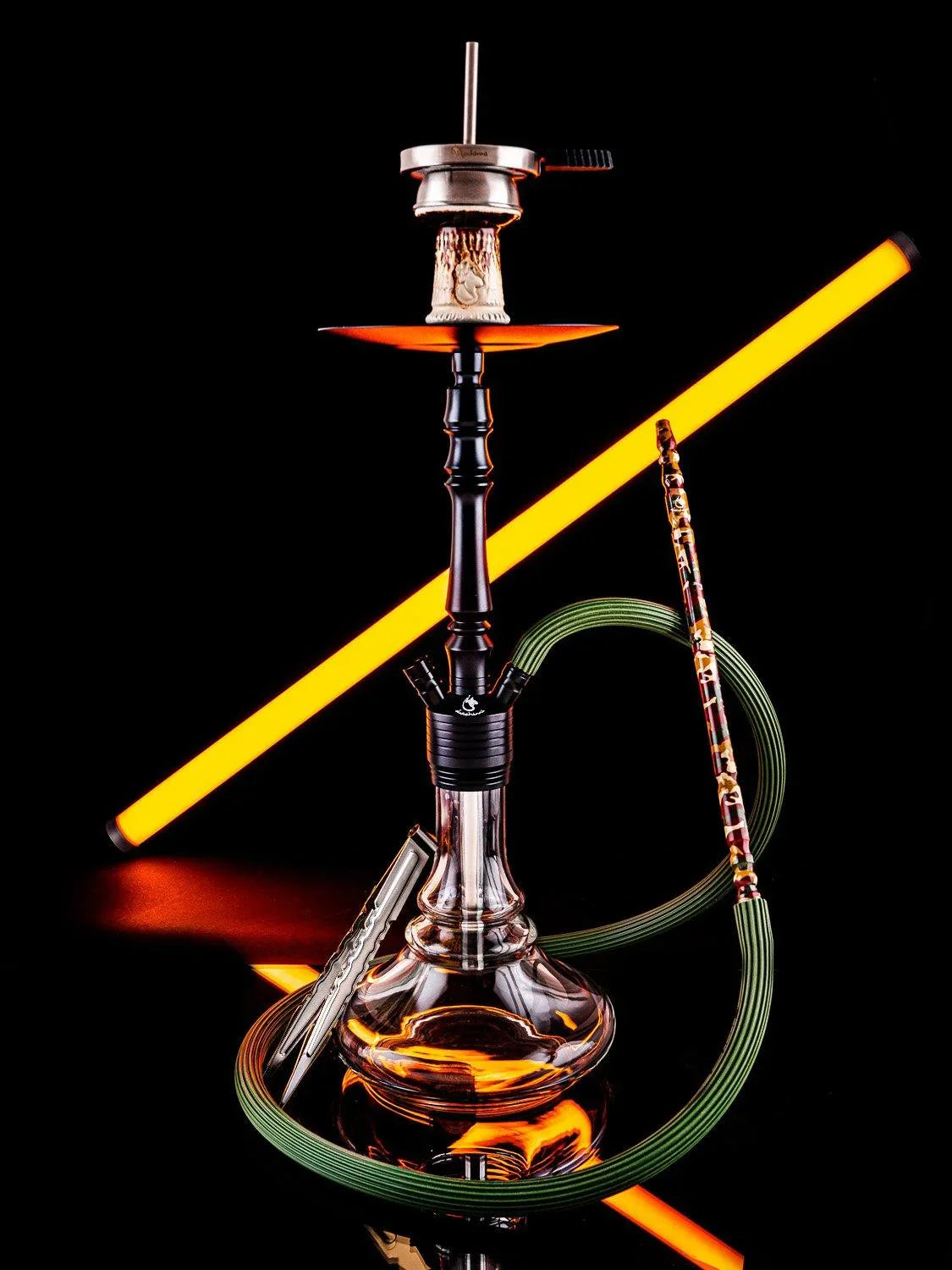 Dschinni Flex Camo Hookah Set Green - shishagear - UK