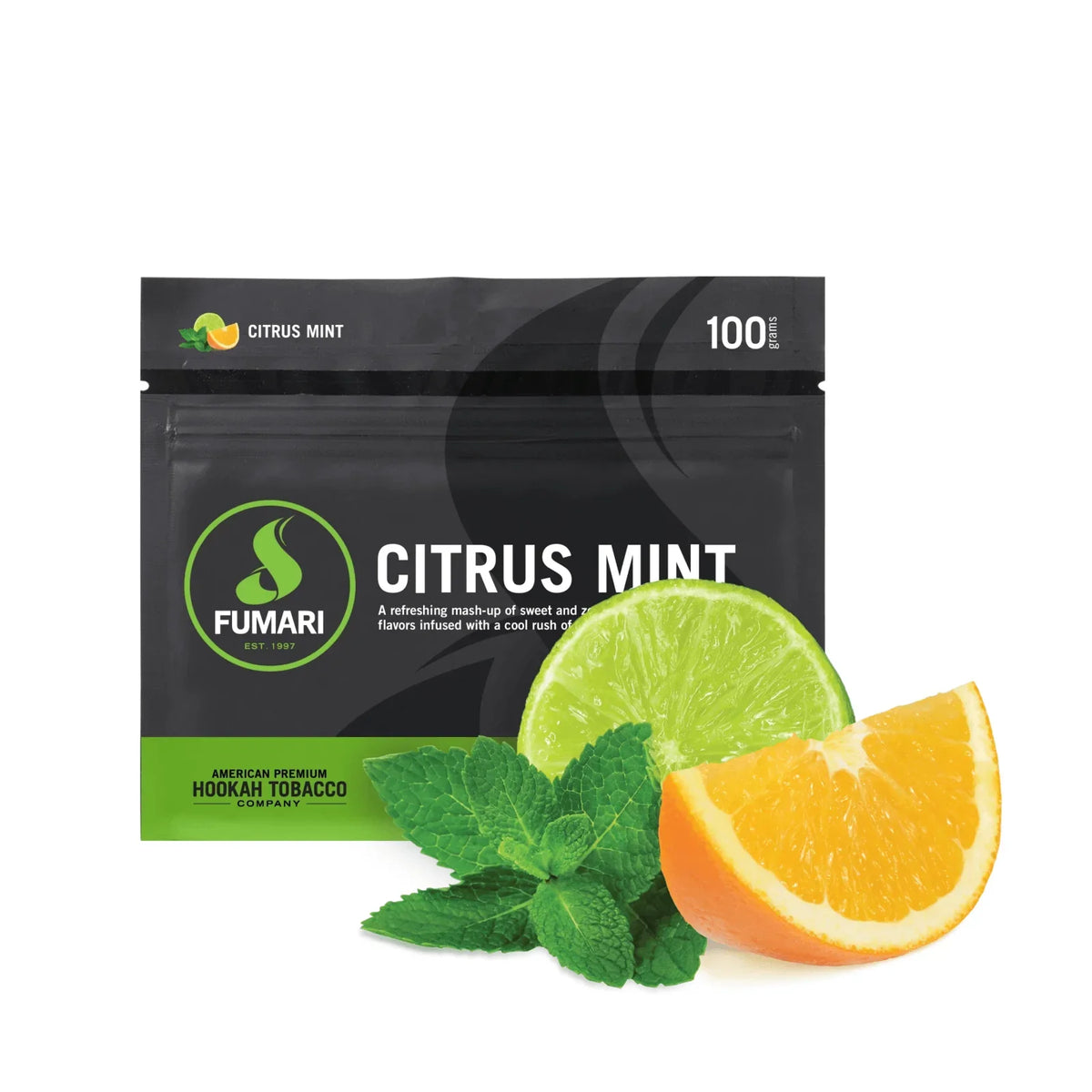Fumari Citrus Mint Shisha Flavour - shishagear - UK Shisha Hookah Black Friday