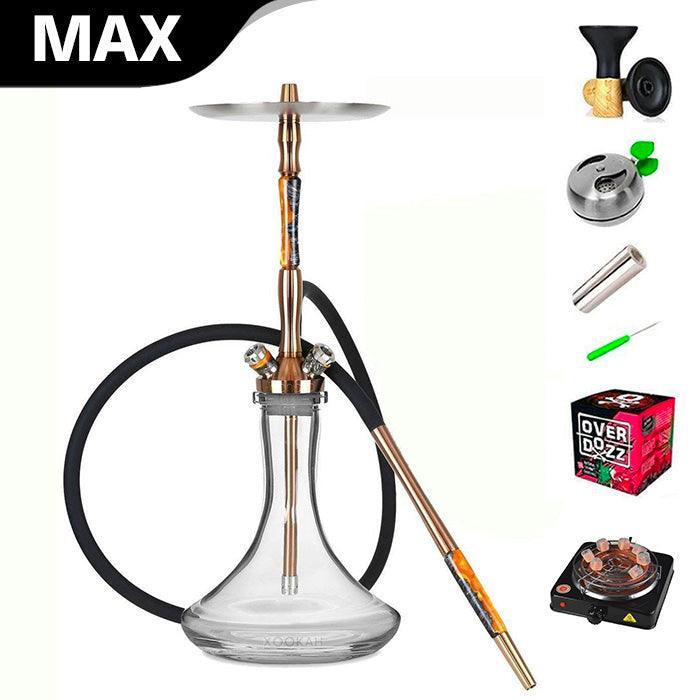 Union Hookah Fibonacci PVD Bronze SET - Hookah Shisha - UK - black