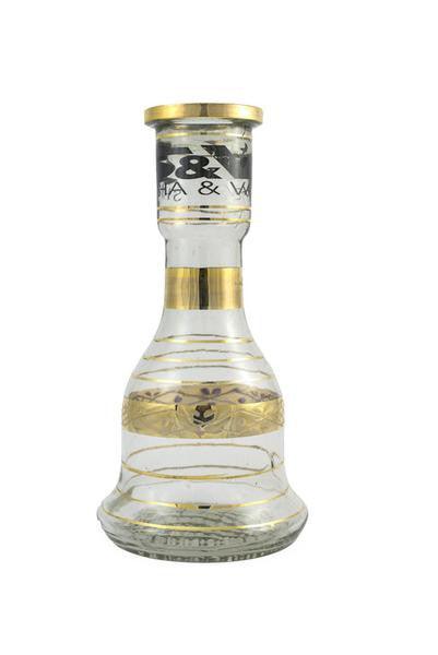 Shishagear S&V Classic Shisha Vase Gold Stripe - shishagear london uk